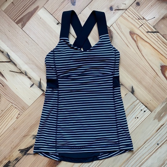 🍋Lululemon Parallel Striped Push Your Limits Tank - Picture 1 of 5